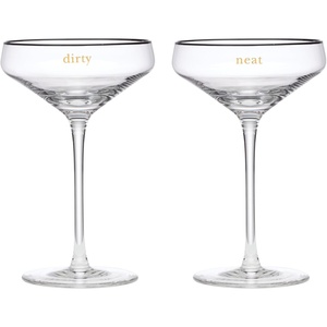 image:imageKate Spade New York Cheers to Us Sweet amp Dry Wine Glasses Set of 2 088 ClearMartini Glasses  Set of 2