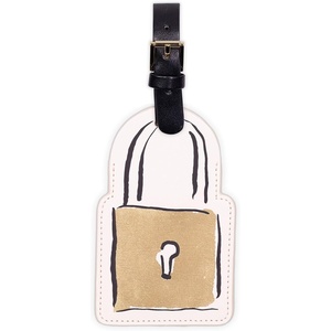 image:imageKate Spade New York Cute Luggage Tag for Women Durable Vegan Leather Suitcase Tag Unique Luggage Identifier Lets Wander