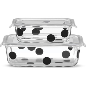 image:imageKate Spade New York Deco Dot 2Piece Round Food Storage Set265 LB