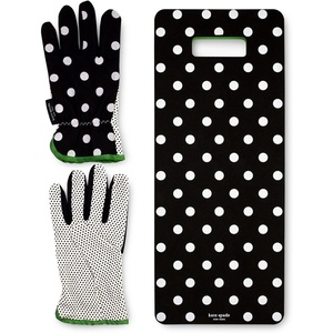 image:imageKate Spade New York Garden Kneeler and Gardening Gloves for Women Cute Garden Tool Set with Thick Kneeling Pad and Yard Gloves Picture Dot