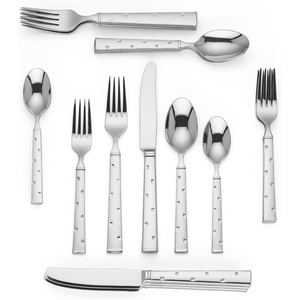 image:imageKate Spade New York Larabee Dot 20Piece Flatware Set 430 LB MetallicLarabee Dot