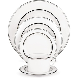 image:imageKate Spade New York Library Lane Platinum Dinner Plate 150 LB White428 LB
