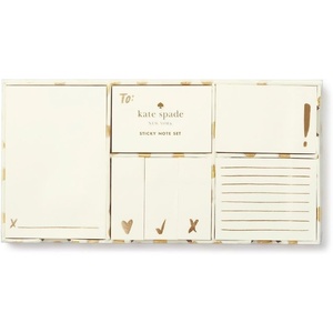 image:imageKate Spade New York Womens Sticky Note Set Flamingo Dot Gold 176255