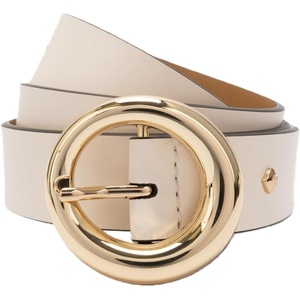 image:imageKate Spade Womens 125 Inch Round Molten Buckle Belt Stylish Accessory amp Adjustable FitCream