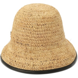 image:imageKate Spade Womens Straw Cloche Hat With Piping Stylish Fashion Accessory Cap for Women