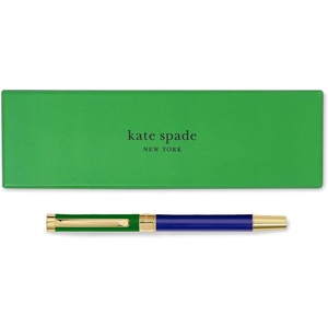 image:imagekate spade new york Black Ink Ballpoint Pen with Reusable Gift Box Professional Office Pen for Women Accepts Standard Refills Colorblock