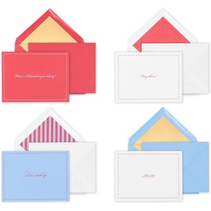 image:imagekate spade new york Blank Assorted Notecard Set Stationery Set with 16 Cards and Envelopes All Occasion Notecards Hey There