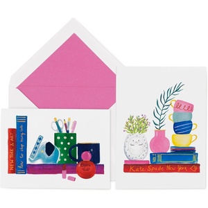 image:imagekate spade new york Blank Greeting Cards Stationery Set with 10 Cards and Envelopes Colorful All Occasion Notecards Charmed Library
