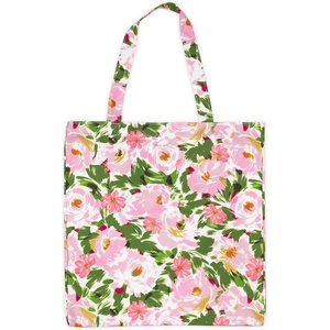 image:imagekate spade new york Canvas Tote Bag for Women Cute Tote Bag for Work or Teacher Canvas Beach Bag Book Tote with PocketHidden Garden