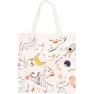 image:imagekate spade new york Canvas Tote Bag for Women Cute Tote Bag for Work or Teacher Canvas Beach Bag Book Tote with PocketNew York Dream