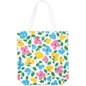 image:imagekate spade new york Canvas Tote Bag for Women Cute Tote Bag for Work or Teacher Canvas Beach Bag Book Tote with PocketPainterly Bouquet
