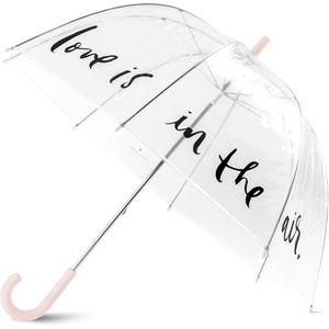 image:imagekate spade new york Clear Umbrella for Rain Large Bubble Umbrella for Weddings Love Is In The Air