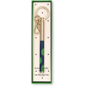 image:imagekate spade new york Colorful Metal Ink Pen Key Fob Black Ink Ballpoint Keychain Pen Sonnet Dot