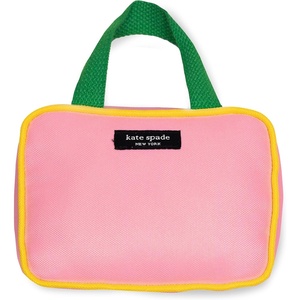 image:imagekate spade new york Cute Plush Dog Toy with Squeaker Pet Chew Toy with Soft Durable Fabric for Small Medium Large Breeds Colorblock Handbag
