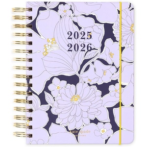image:imagekate spade new york Daily Planner 20252026 Large Agenda August 2025December 2026 Hardcover Weekly and Monthly Spiral Planner with Stickers Charmed LibraryCoastal Garden