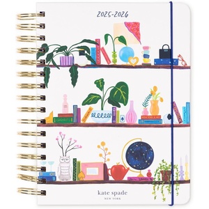 image:imagekate spade new york Daily Planner 20252026 Large Agenda August 2025December 2026 Hardcover Weekly and Monthly Spiral Planner with Stickers Charmed LibraryCharmed Library