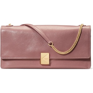 image:imagekate spade new york Deco Glazed Leather Soft Shoulder BagGlazed Dusk Rose