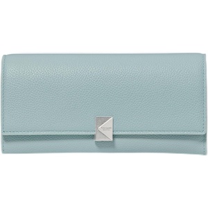 image:imagekate spade new york Deco Pebbled Leather Large Flap WalletEnglish Sea