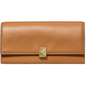 image:imagekate spade new york Deco Pebbled Leather Large Flap WalletGarden Soil