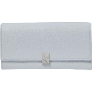 image:imagekate spade new york Deco Pebbled Leather Large Flap WalletPale Sapphirine
