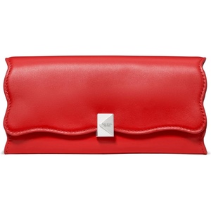 image:imagekate spade new york Deco Pebbled Leather Large Flap WalletWavy Heirloom Tomato