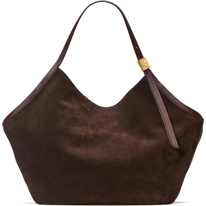 image:imagekate spade new york Deco Suede Extra Large Tulip ToteHot Fudge