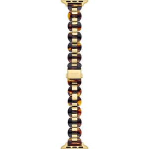 image:imagekate spade new york Designer Interchangeable Stainless Steel Band Compatible with Your 384041mm Apple Watch Series 987654321SEGoldTortoise Scallop