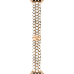 image:imagekate spade new york Designer Interchangeable Stainless Steel Band Compatible with Your 384041mm Apple Watch Series 987654321SEPearl Heart