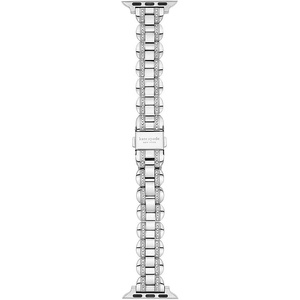 image:imagekate spade new york Designer Interchangeable Stainless Steel Band Compatible with Your 384041mm Apple Watch Series 987654321SESilver 1