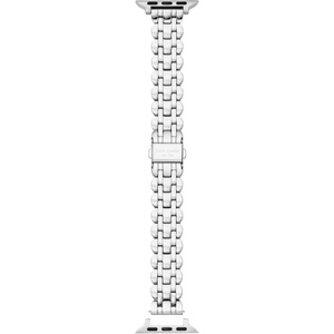 image:imagekate spade new york Designer Interchangeable Stainless Steel Band Compatible with Your 384041mm Apple Watch Series 987654321SESilver