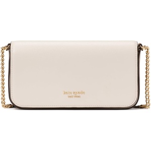 image:imagekate spade new york Devin Colorblocked Saffiano Leather Flap Chain WalletTimeless Taupe Multi