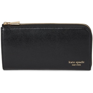 image:imagekate spade new york Devin Pebbled Leather Zip Around Continental WalletBlack