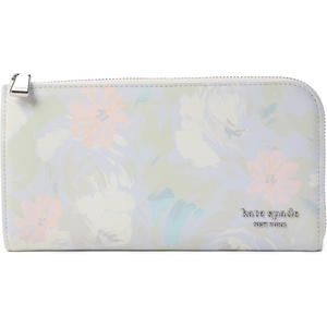 image:imagekate spade new york Devin Pebbled Leather Zip Around Continental WalletHidden Garden Multi