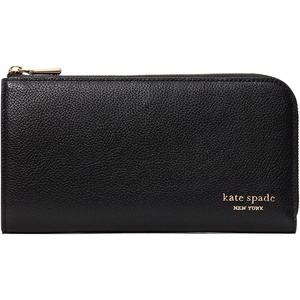 image:imagekate spade new york Devin Pebbled Leather Zip Around Continental WalletPebbled Black