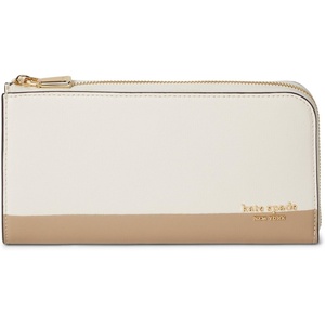 image:imagekate spade new york Devin Pebbled Leather Zip Around Continental WalletTimeless Taupe Multi
