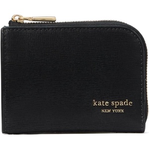 image:imagekate spade new york Devin Saffiano Leather Zip Card Case Black