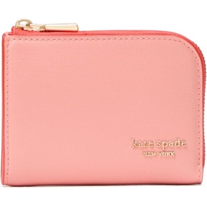 image:imagekate spade new york Devin Saffiano Leather Zip Card CaseCoral Setting Sun