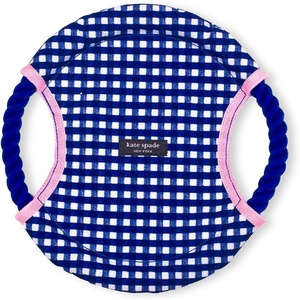image:imagekate spade new york Dog Toy Rope Frisbee for Fetch Gingham Tug Toy Cute Dog Toy with Soft Durable Fabric Pet Toy for Small Medium Large Breeds Frisbee