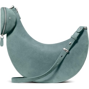 image:imagekate spade new york Duo Pebbled Leather Large Crossbody BagDark English Sea Suede