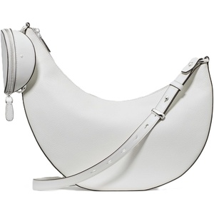 image:imagekate spade new york Duo Pebbled Leather Large Crossbody BagTrue White