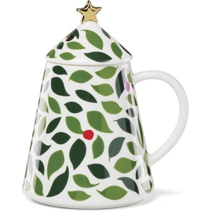 image:imagekate spade new york Evergreen Large Lit Tree Figurine Christmas amp Holiday DecorFigural Tree Lidded Mug