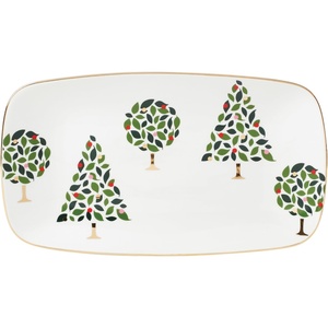 image:imagekate spade new york Evergreen Large Lit Tree Figurine Christmas amp Holiday DecorHors DOeuvres Tray