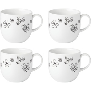 image:imagekate spade new york Garden Doodle Mugs Set of 4 WhiteMugs  Set of 4