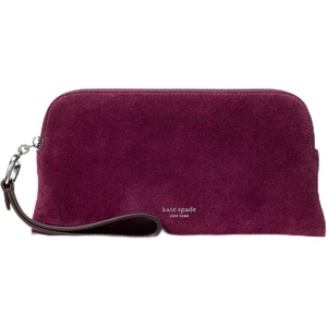 image:imagekate spade new york Halo Fine Grain Leather Medium WristletPurple Agate Suede