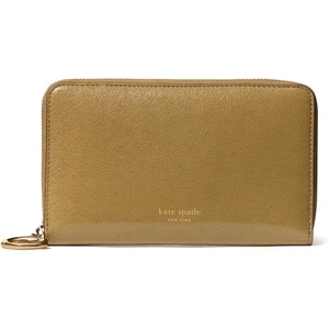 image:imagekate spade new york Halo Fine Grain Leather Medium Zip Around WalletDried Thyme