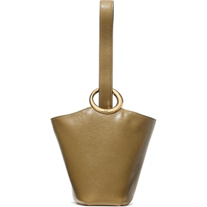 image:imagekate spade new york Halo Fine Grain Leather Mini BucketGlazed Dried Thyme