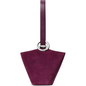 image:imagekate spade new york Halo Fine Grain Leather Mini BucketPurple Agate Suede