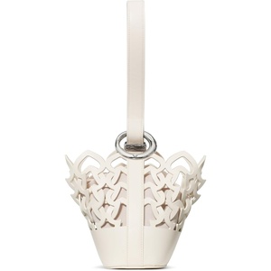 image:imagekate spade new york Halo Fine Grain Leather Mini BucketWoven Cream