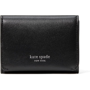 image:imagekate spade new york Halo Glazed Leather Card Case Trifold WalletBlack