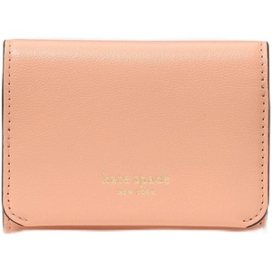 image:imagekate spade new york Halo Glazed Leather Card Case Trifold WalletLight Cantaloupe